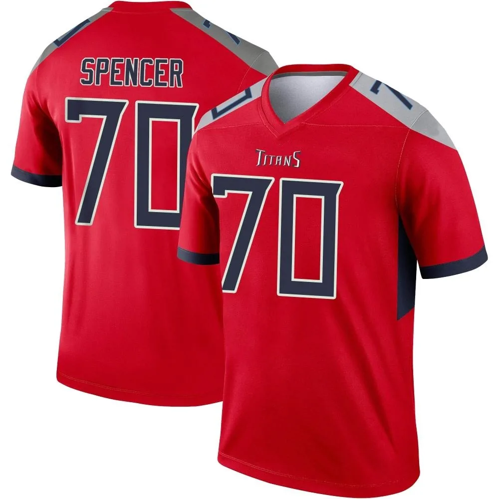 Men's Tennessee Titans Cole Spencer Nike Inverted Legend Red Jersey Men's Tennessee Titans Cole Spencer Nike Inverted Legend Red Jersey