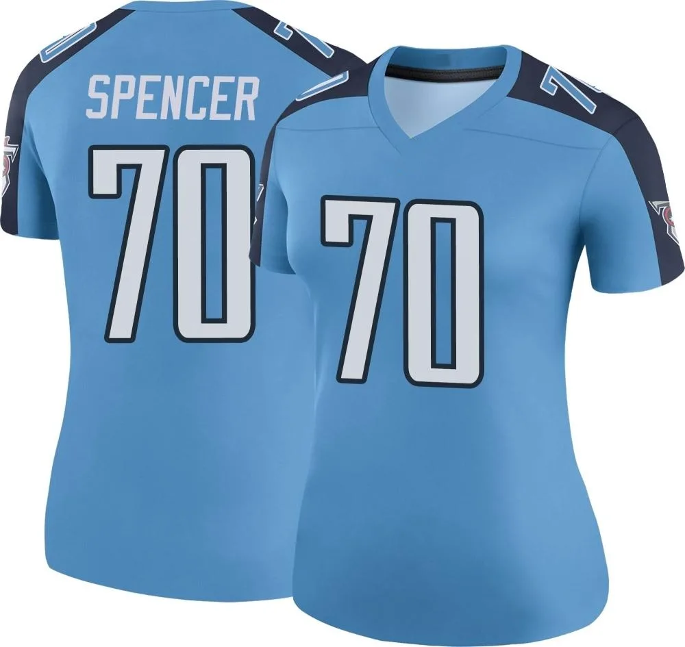 Women's Tennessee Titans Cole Spencer Nike Color Rush Legend Light Blue Jersey Women's Tennessee Titans Cole Spencer Nike Color Rush Legend Light Blue Jersey