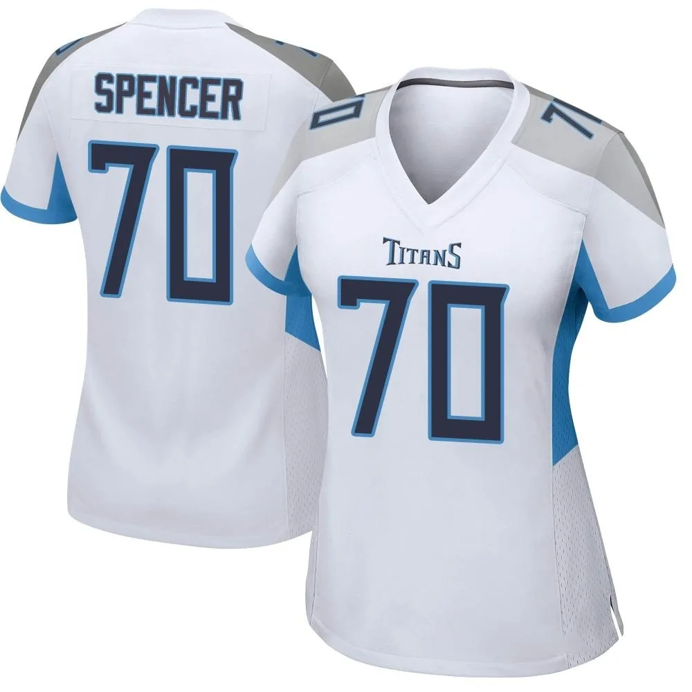 Women's Tennessee Titans Cole Spencer Nike Game White Jersey Women's Tennessee Titans Cole Spencer Nike Game White Jersey