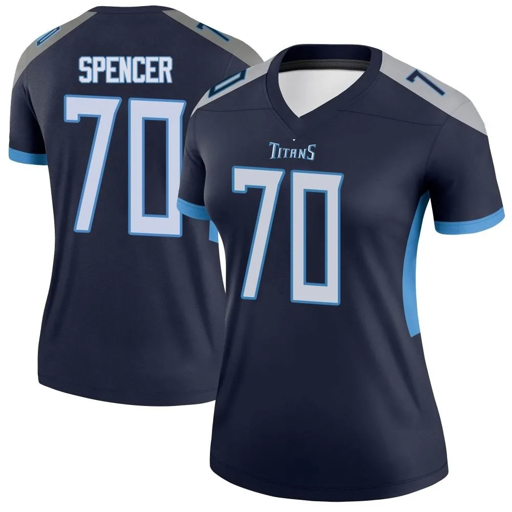 Women's Tennessee Titans Cole Spencer Nike Legend Navy Jersey Women's Tennessee Titans Cole Spencer Nike Legend Navy Jersey