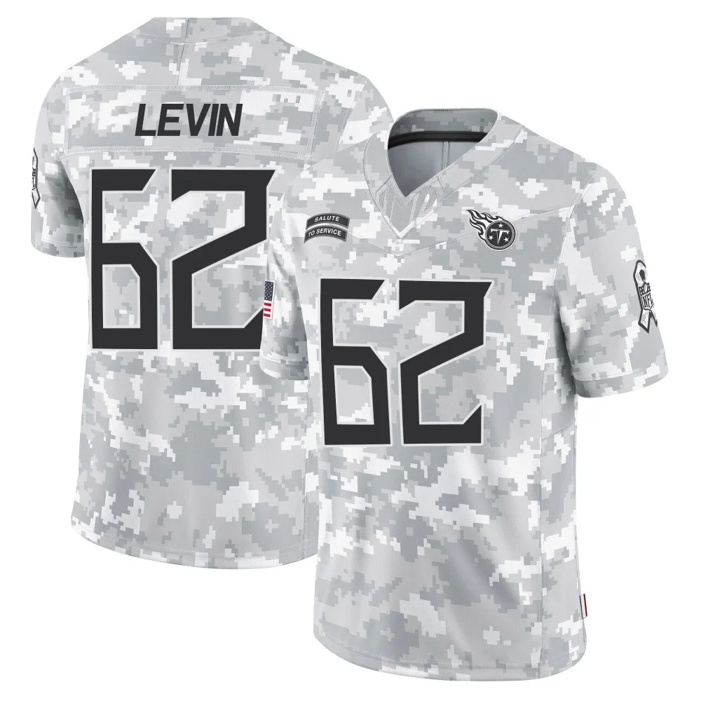 Men's Tennessee Titans Corey Levin Nike 2024 Salute to Service Limited Arctic Camo Jersey Men's Tennessee Titans Corey Levin Nike 2024 Salute to Service Limited Arctic Camo Jersey