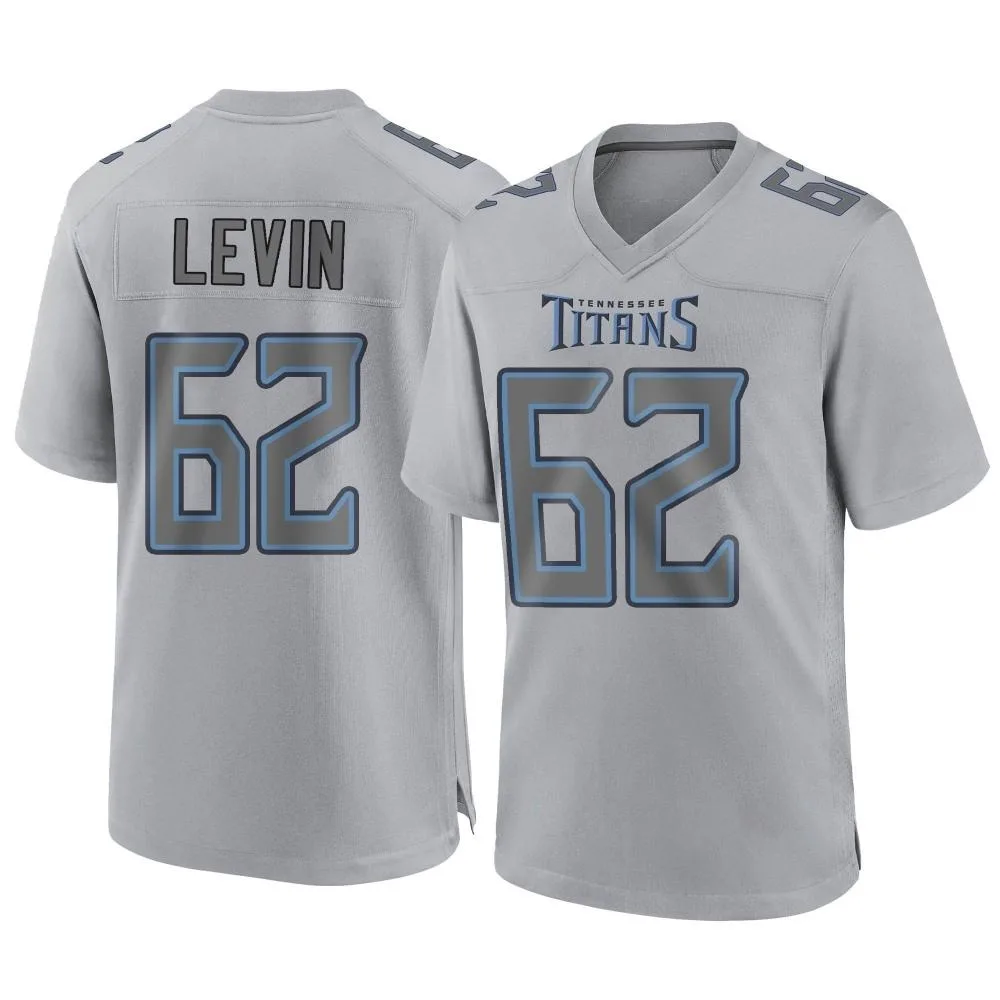Men's Tennessee Titans Corey Levin Nike Atmosphere Fashion Game Gray Jersey Men's Tennessee Titans Corey Levin Nike Atmosphere Fashion Game Gray Jersey