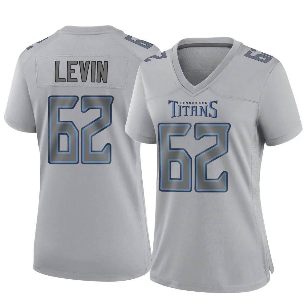 Women's Tennessee Titans Corey Levin Nike Atmosphere Fashion Game Gray Jersey Women's Tennessee Titans Corey Levin Nike Atmosphere Fashion Game Gray Jersey