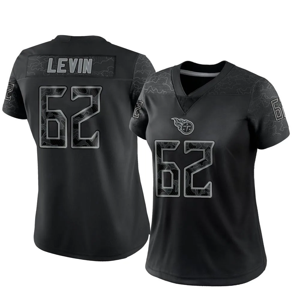 Women's Tennessee Titans Corey Levin Nike Reflective Limited Black Jersey Women's Tennessee Titans Corey Levin Nike Reflective Limited Black Jersey