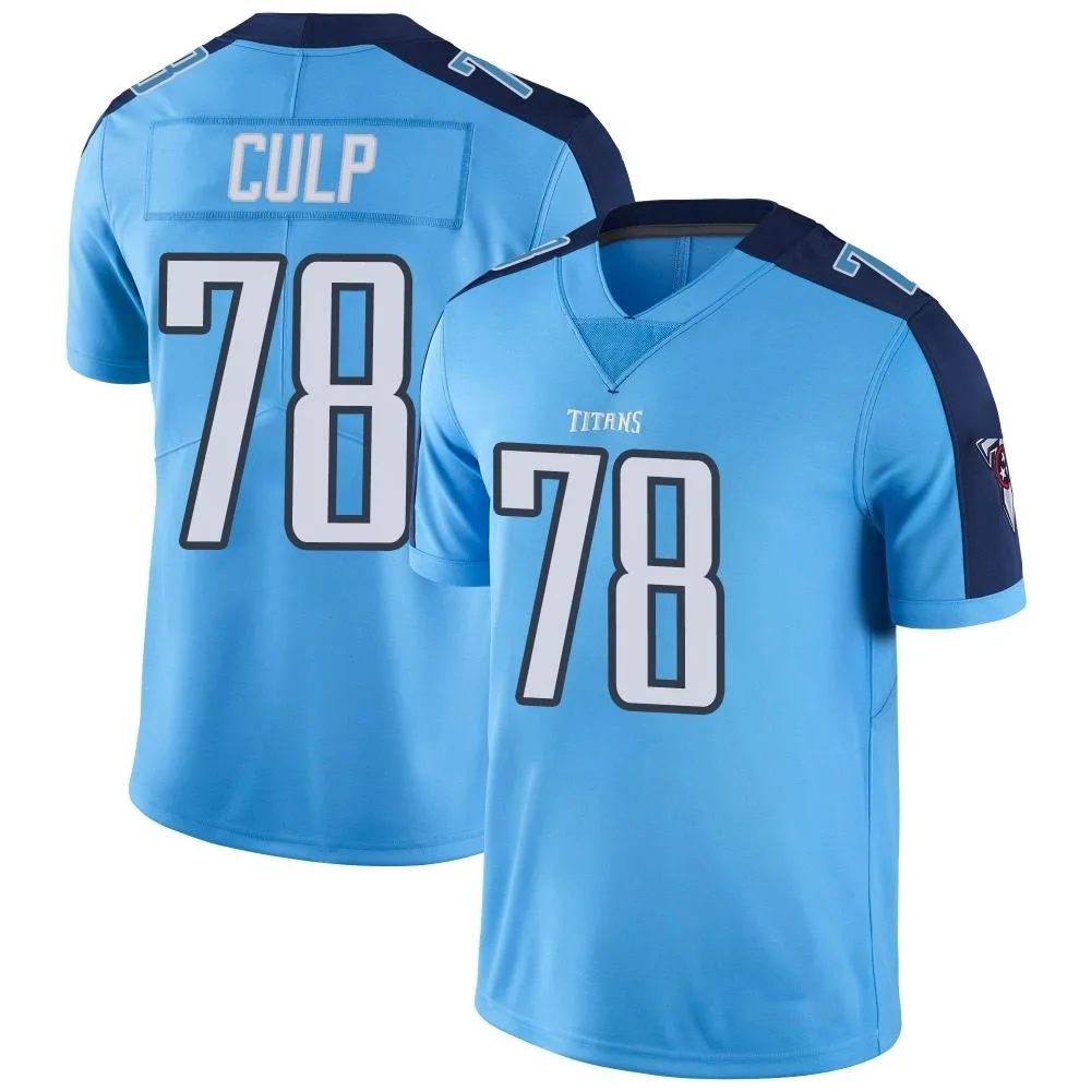 Men's Tennessee Titans Curley Culp Nike Color Rush Limited Light Blue Jersey Men's Tennessee Titans Curley Culp Nike Color Rush Limited Light Blue Jersey