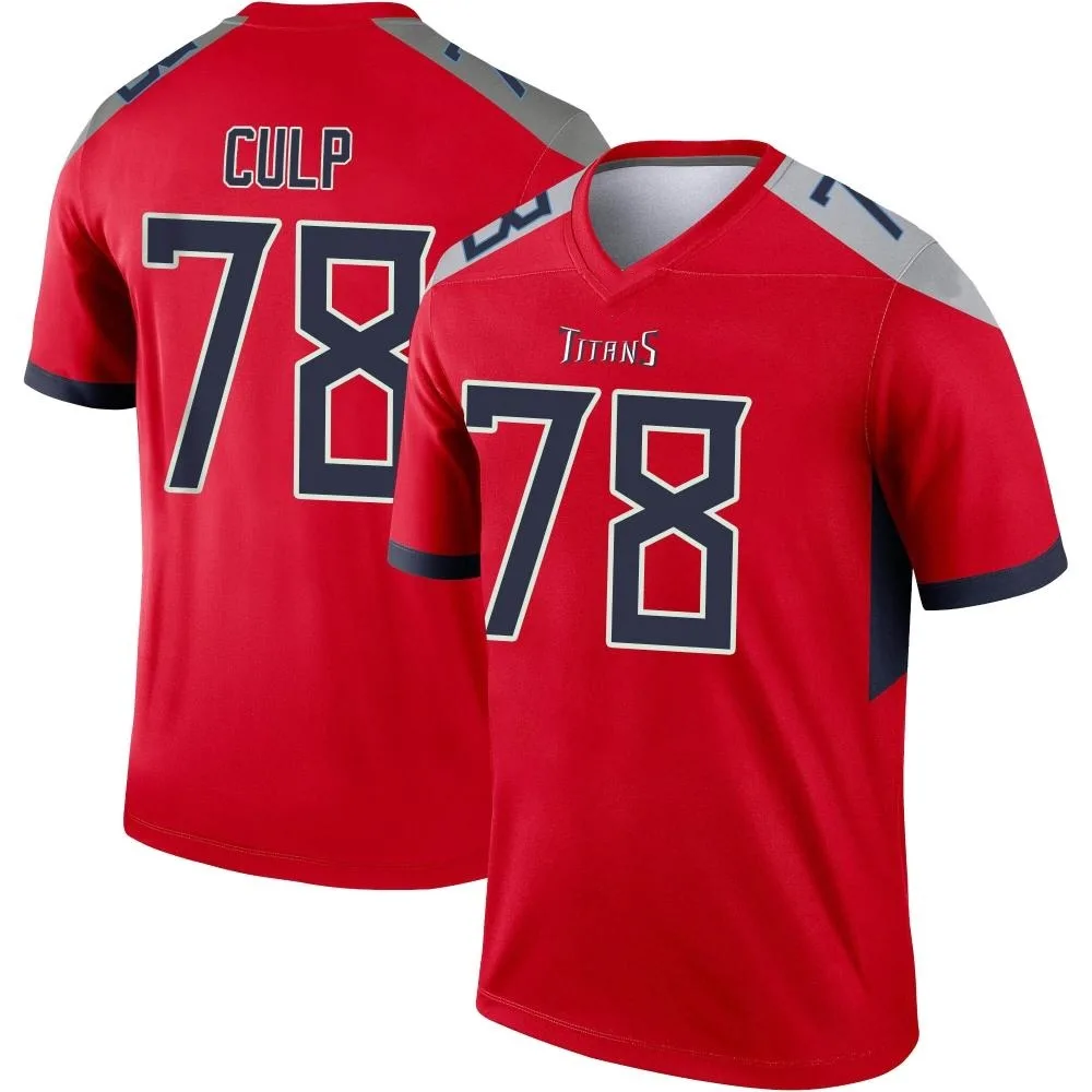 Men's Tennessee Titans Curley Culp Nike Inverted Legend Red Jersey Men's Tennessee Titans Curley Culp Nike Inverted Legend Red Jersey