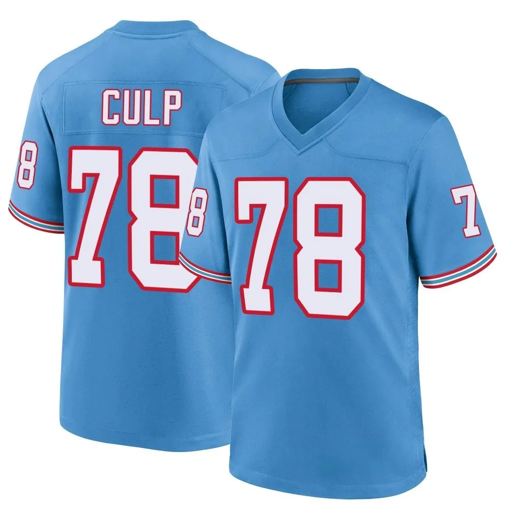 Men's Tennessee Titans Curley Culp Nike Oilers Throwback Alternate Game Light Blue Jersey Men's Tennessee Titans Curley Culp Nike Oilers Throwback Alternate Game Light Blue Jersey