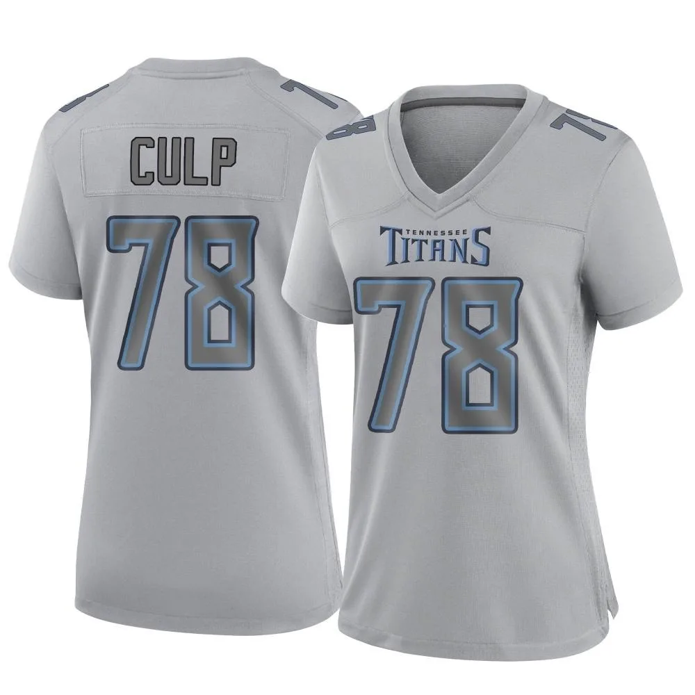 Women's Tennessee Titans Curley Culp Nike Atmosphere Fashion Game Gray Jersey Women's Tennessee Titans Curley Culp Nike Atmosphere Fashion Game Gray Jersey