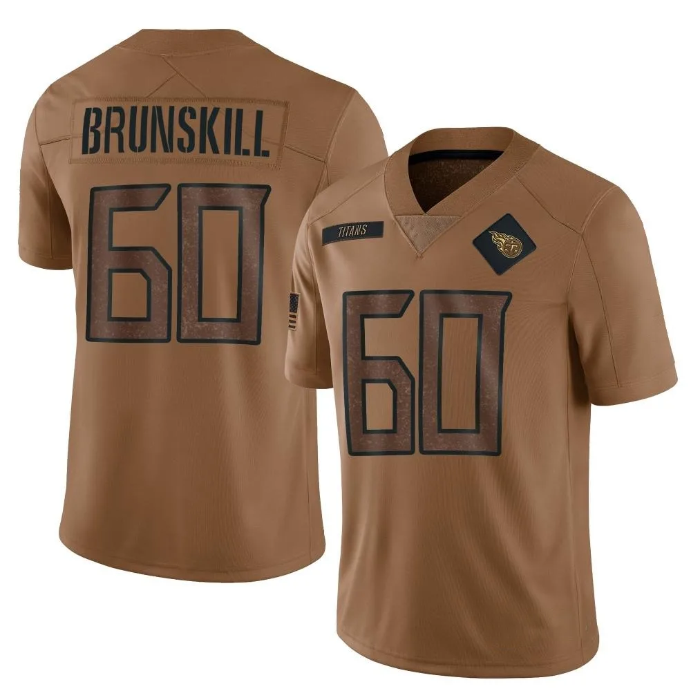 Men's Tennessee Titans Daniel Brunskill Nike 2023 Salute To Service Limited Brown Jersey Men's Tennessee Titans Daniel Brunskill Nike 2023 Salute To Service Limited Brown Jersey