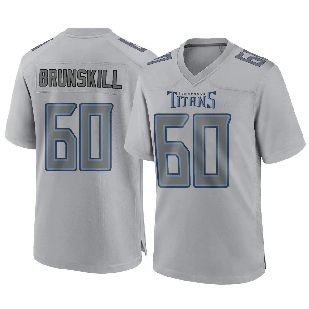Men's Tennessee Titans Daniel Brunskill Nike Atmosphere Fashion Game Gray Jersey Men's Tennessee Titans Daniel Brunskill Nike Atmosphere Fashion Game Gray Jersey