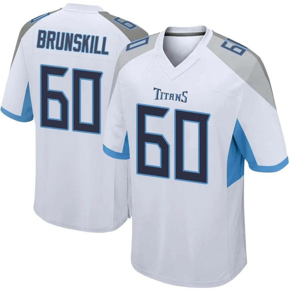 Men's Tennessee Titans Daniel Brunskill Nike Game White Jersey Men's Tennessee Titans Daniel Brunskill Nike Game White Jersey