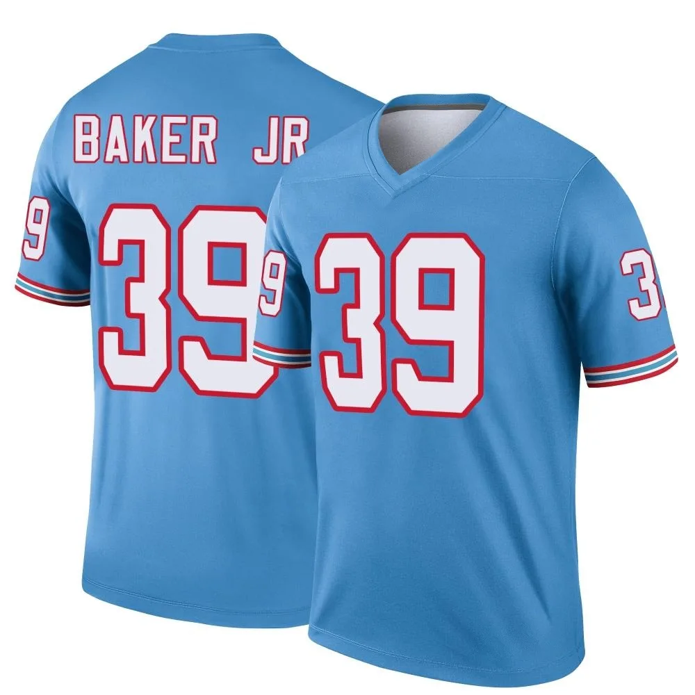 Men's Tennessee Titans Darrell Baker Jr. Nike Oilers Throwback Legend Light Blue Jersey Men's Tennessee Titans Darrell Baker Jr. Nike Oilers Throwback Legend Light Blue Jersey