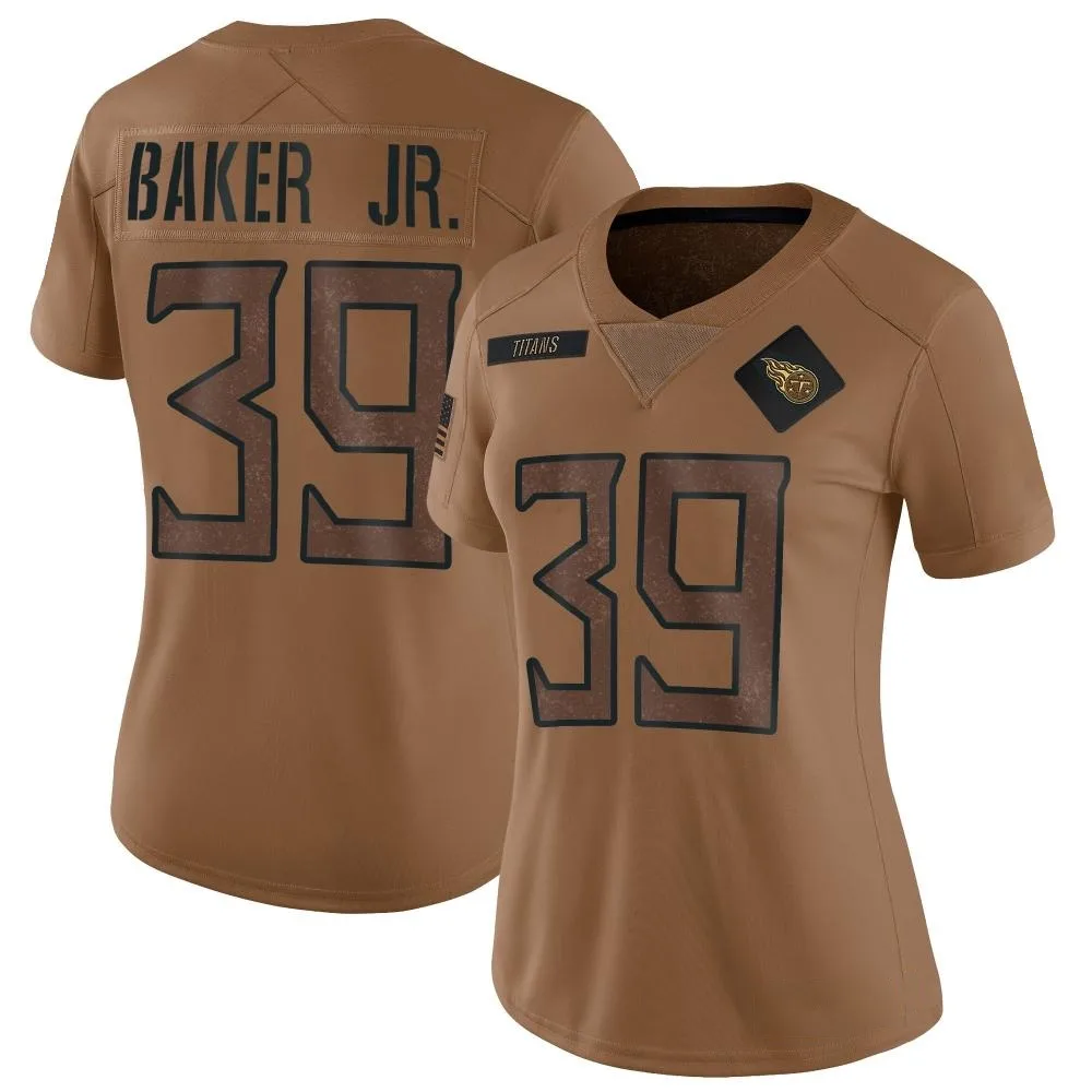 Women's Tennessee Titans Darrell Baker Jr. Nike 2023 Salute To Service Limited Brown Jersey Women's Tennessee Titans Darrell Baker Jr. Nike 2023 Salute To Service Limited Brown Jersey