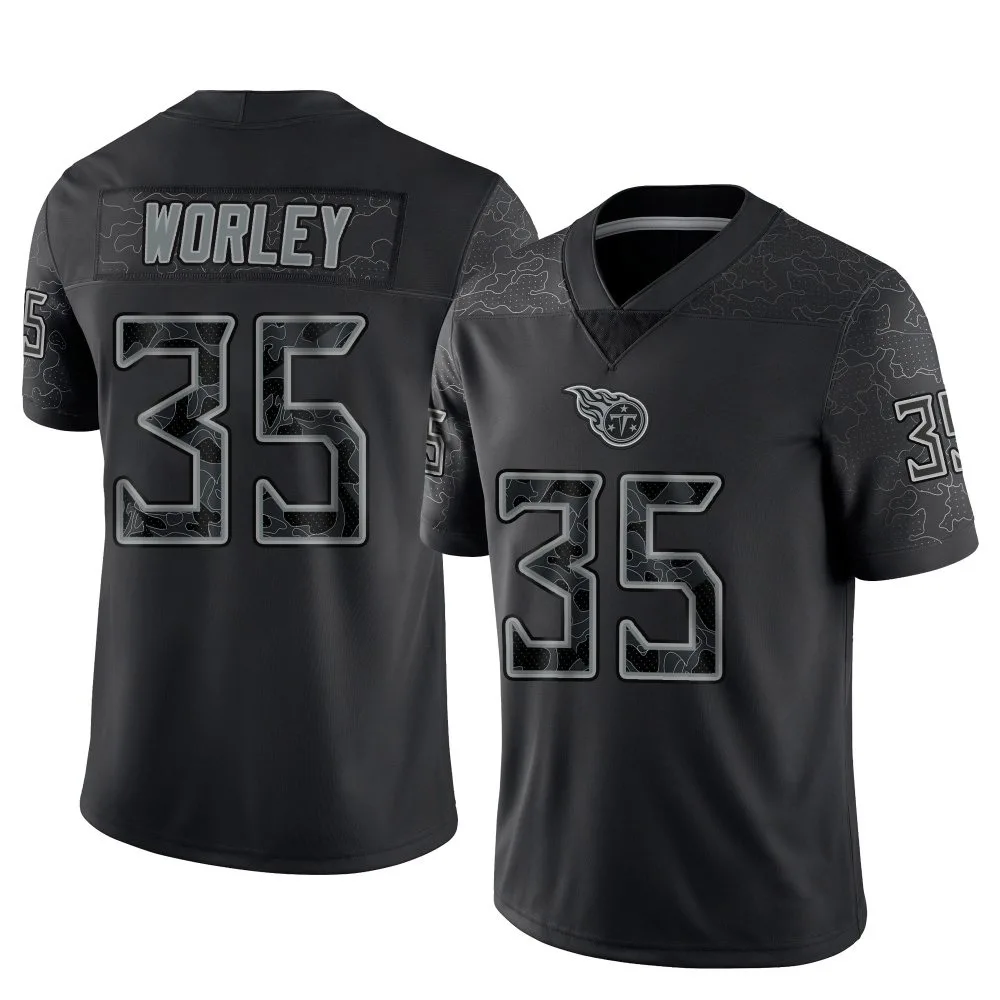 Men's Tennessee Titans Daryl Worley Nike Reflective Limited Black Jersey Men's Tennessee Titans Daryl Worley Nike Reflective Limited Black Jersey