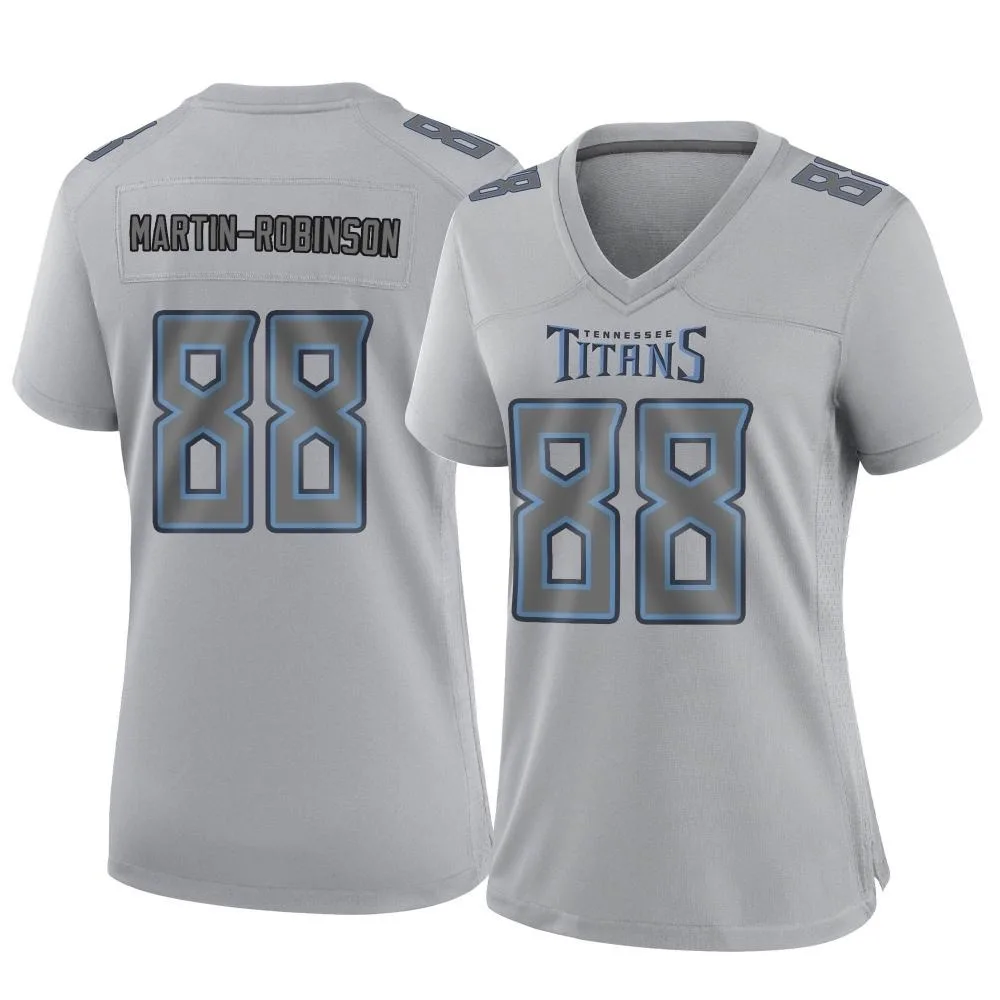 Women's Tennessee Titans David Martin-Robinson Nike Atmosphere Fashion Game Gray Jersey Women's Tennessee Titans David Martin-Robinson Nike Atmosphere Fashion Game Gray Jersey