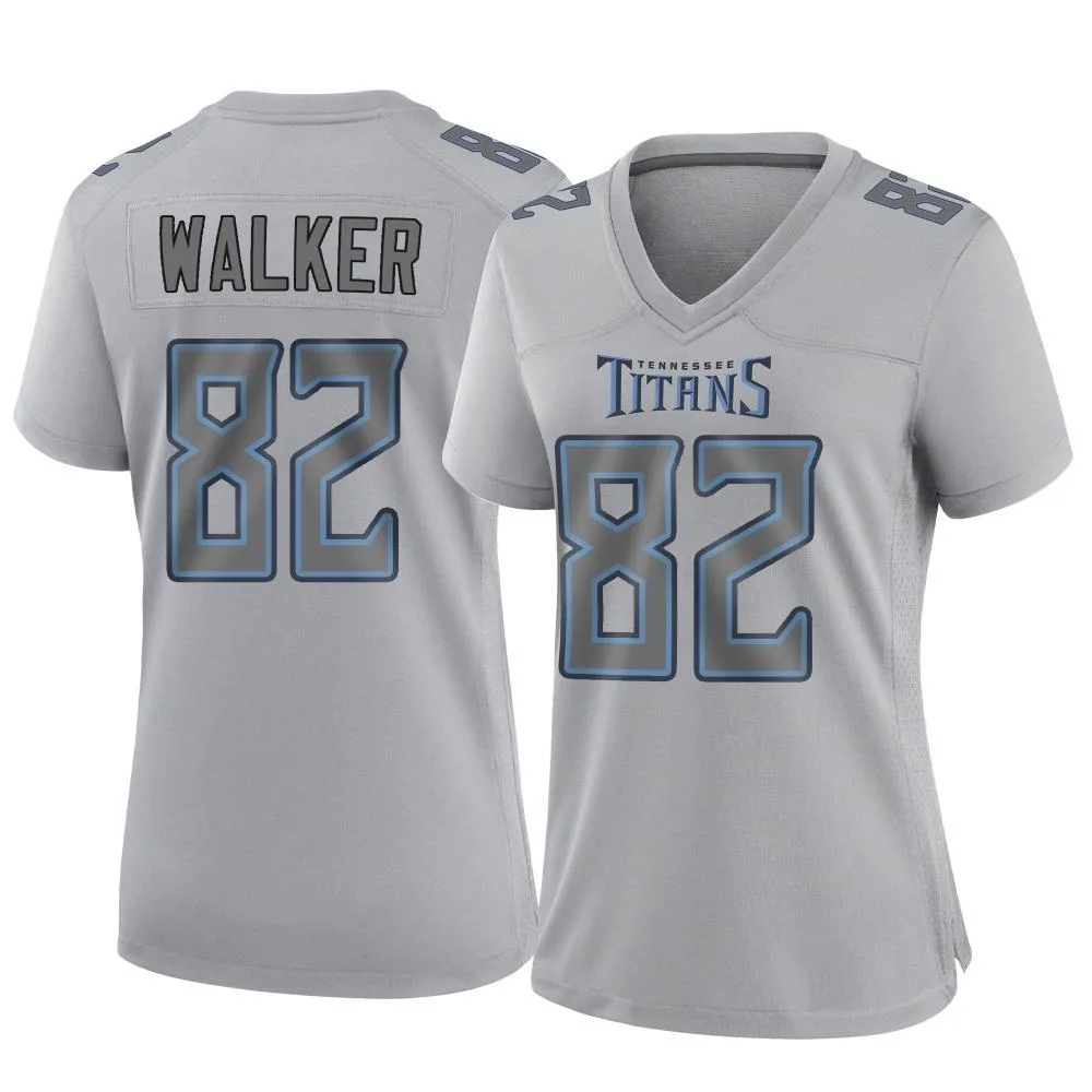 Women's Tennessee Titans Delanie Walker Nike Atmosphere Fashion Game Gray Jersey Women's Tennessee Titans Delanie Walker Nike Atmosphere Fashion Game Gray Jersey