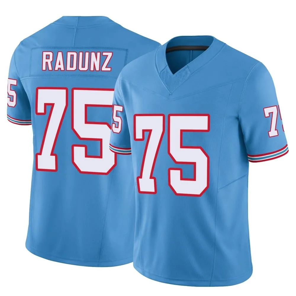 Men's Tennessee Titans Dillon Radunz Nike Vapor F.U.S.E. Limited Light Blue Jersey Men's Tennessee Titans Dillon Radunz Nike Vapor F.U.S.E. Limited Light Blue Jersey