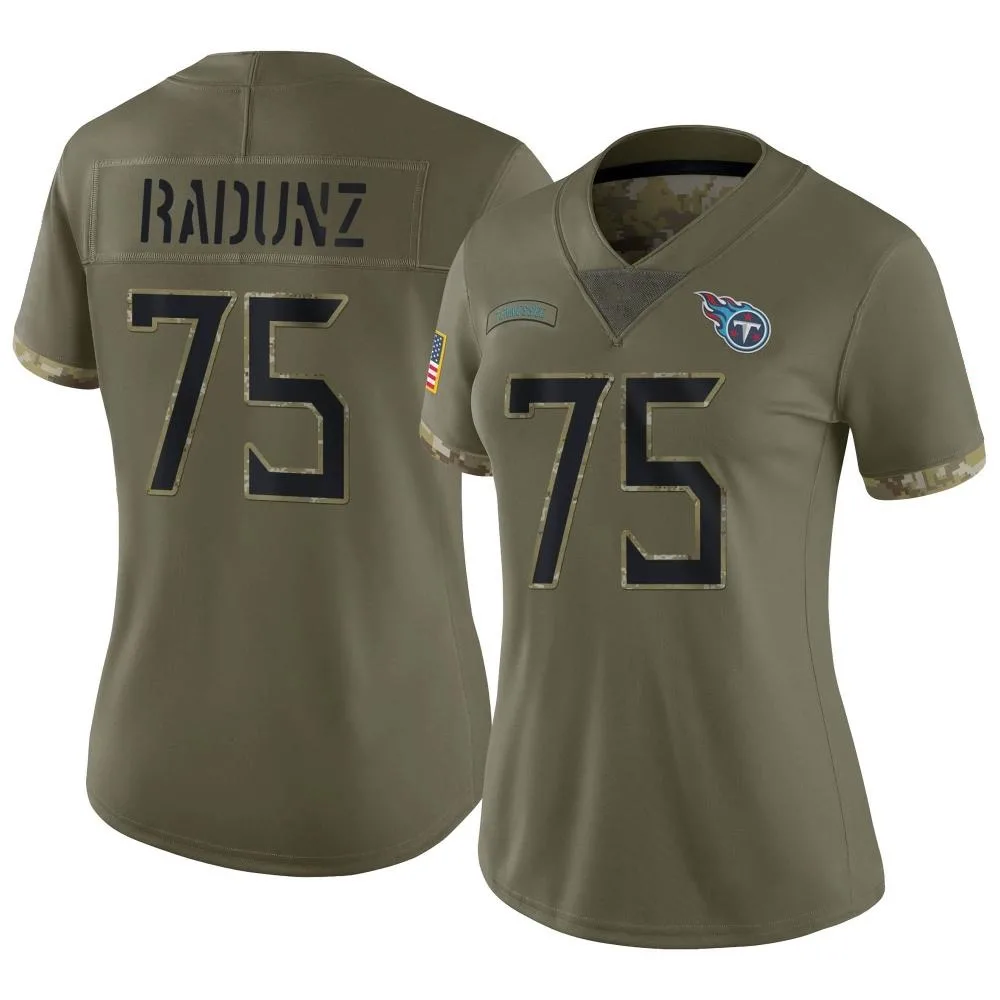 Women's Tennessee Titans Dillon Radunz Nike 2022 Salute To Service Limited Olive Jersey Women's Tennessee Titans Dillon Radunz Nike 2022 Salute To Service Limited Olive Jersey