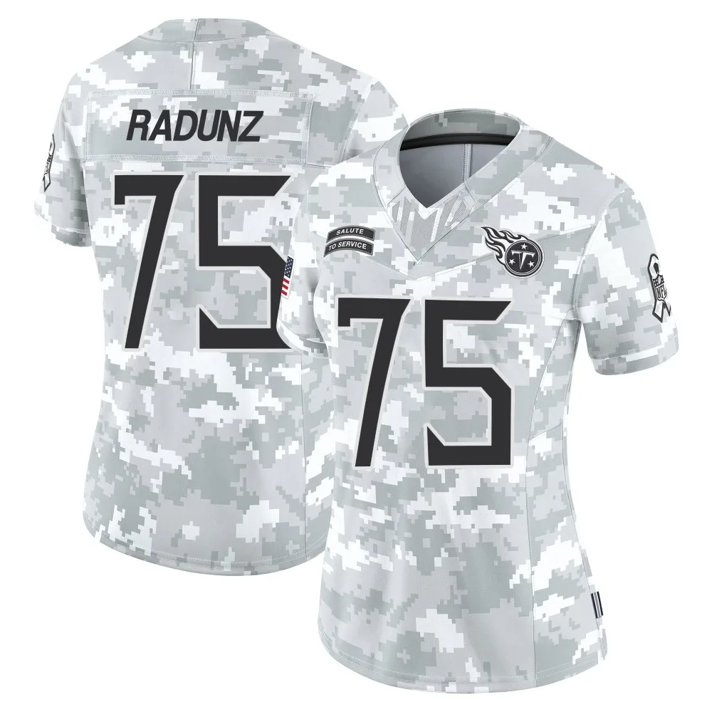 Women's Tennessee Titans Dillon Radunz Nike 2024 Salute to Service Limited Arctic Camo Jersey Women's Tennessee Titans Dillon Radunz Nike 2024 Salute to Service Limited Arctic Camo Jersey