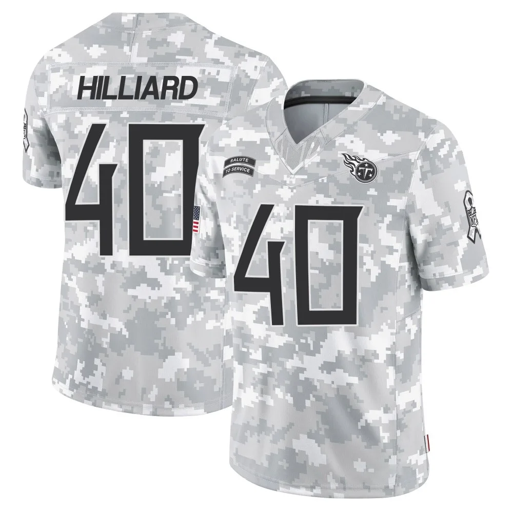Men's Tennessee Titans Dontrell Hilliard Nike 2024 Salute to Service Limited Arctic Camo Jersey Men's Tennessee Titans Dontrell Hilliard Nike 2024 Salute to Service Limited Arctic Camo Jersey