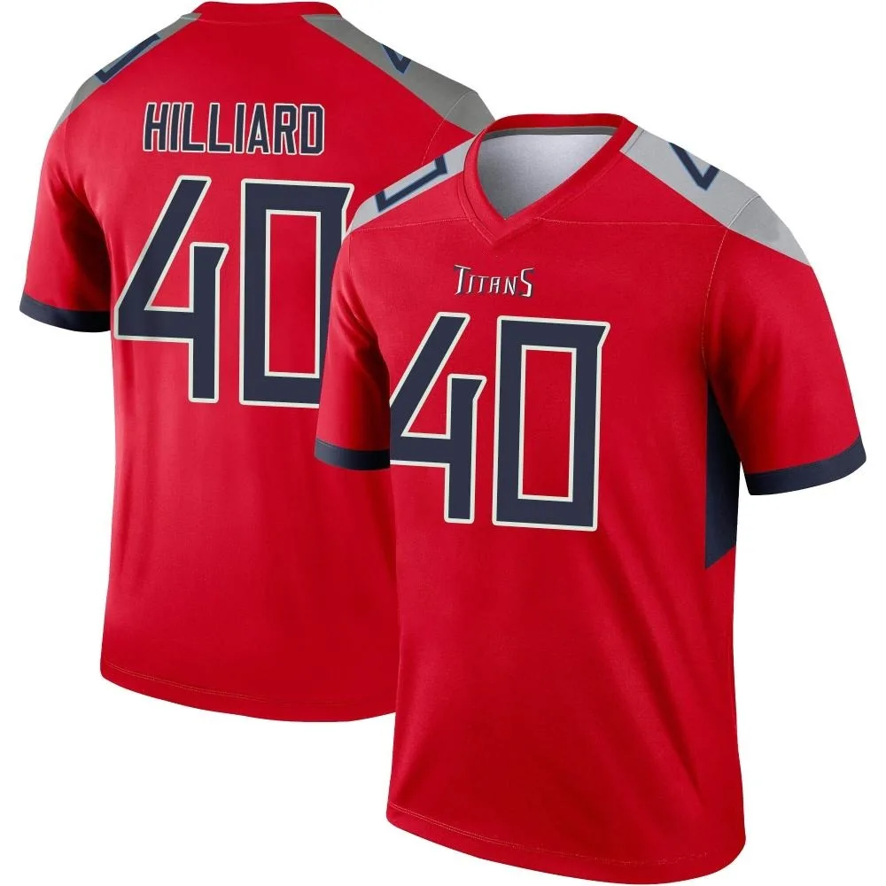 Men's Tennessee Titans Dontrell Hilliard Nike Inverted Legend Red Jersey Men's Tennessee Titans Dontrell Hilliard Nike Inverted Legend Red Jersey