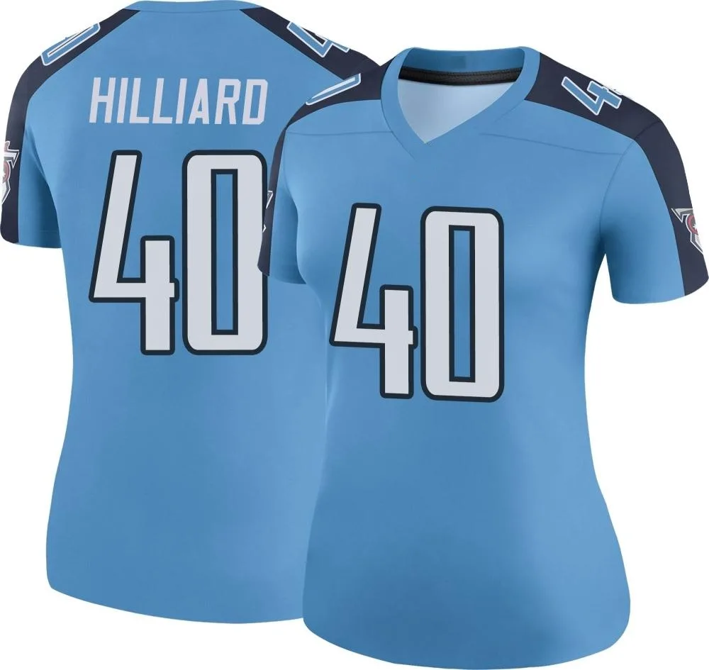 Women's Tennessee Titans Dontrell Hilliard Nike Color Rush Legend Light Blue Jersey Women's Tennessee Titans Dontrell Hilliard Nike Color Rush Legend Light Blue Jersey