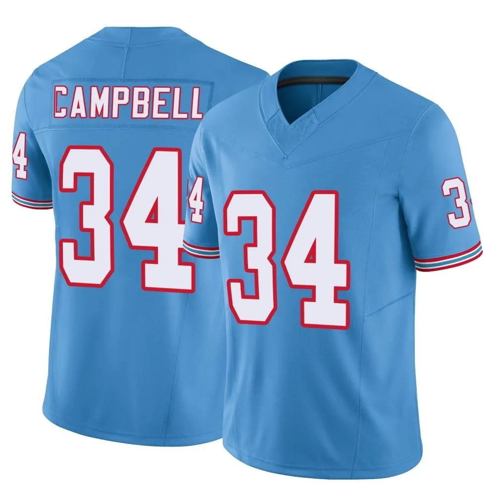 Men's Tennessee Titans Earl Campbell Nike Vapor F.U.S.E. Limited Light Blue Jersey Men's Tennessee Titans Earl Campbell Nike Vapor F.U.S.E. Limited Light Blue Jersey