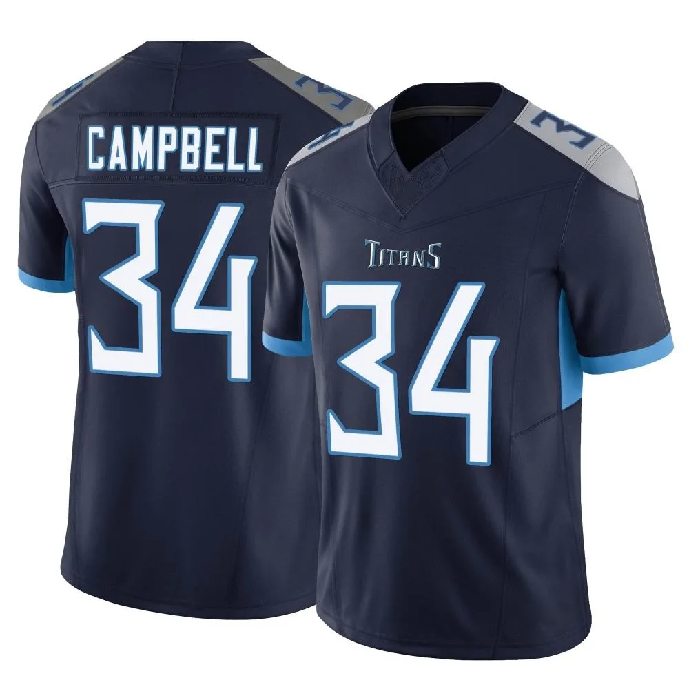 Men's Tennessee Titans Earl Campbell Nike Vapor F.U.S.E. Limited Navy Jersey Men's Tennessee Titans Earl Campbell Nike Vapor F.U.S.E. Limited Navy Jersey