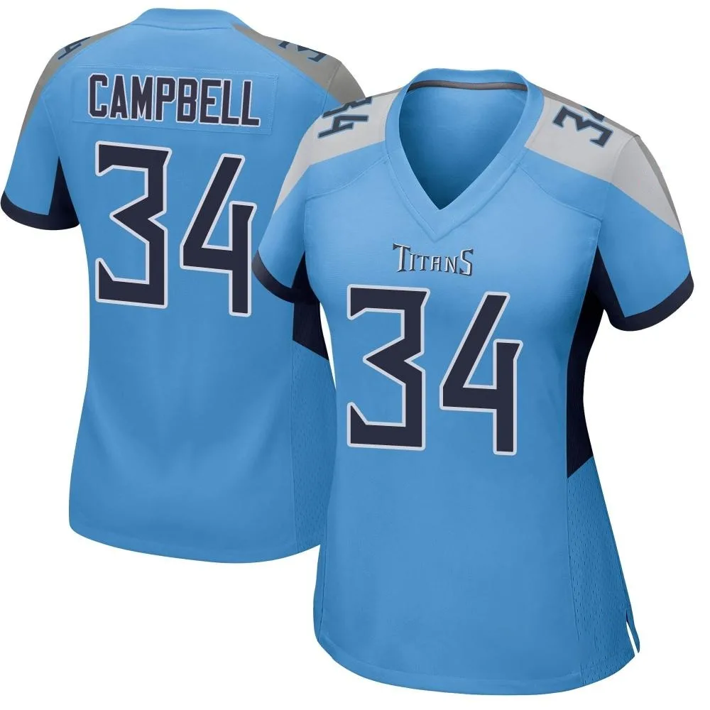 Women's Tennessee Titans Earl Campbell Nike Game Light Blue Jersey Women's Tennessee Titans Earl Campbell Nike Game Light Blue Jersey