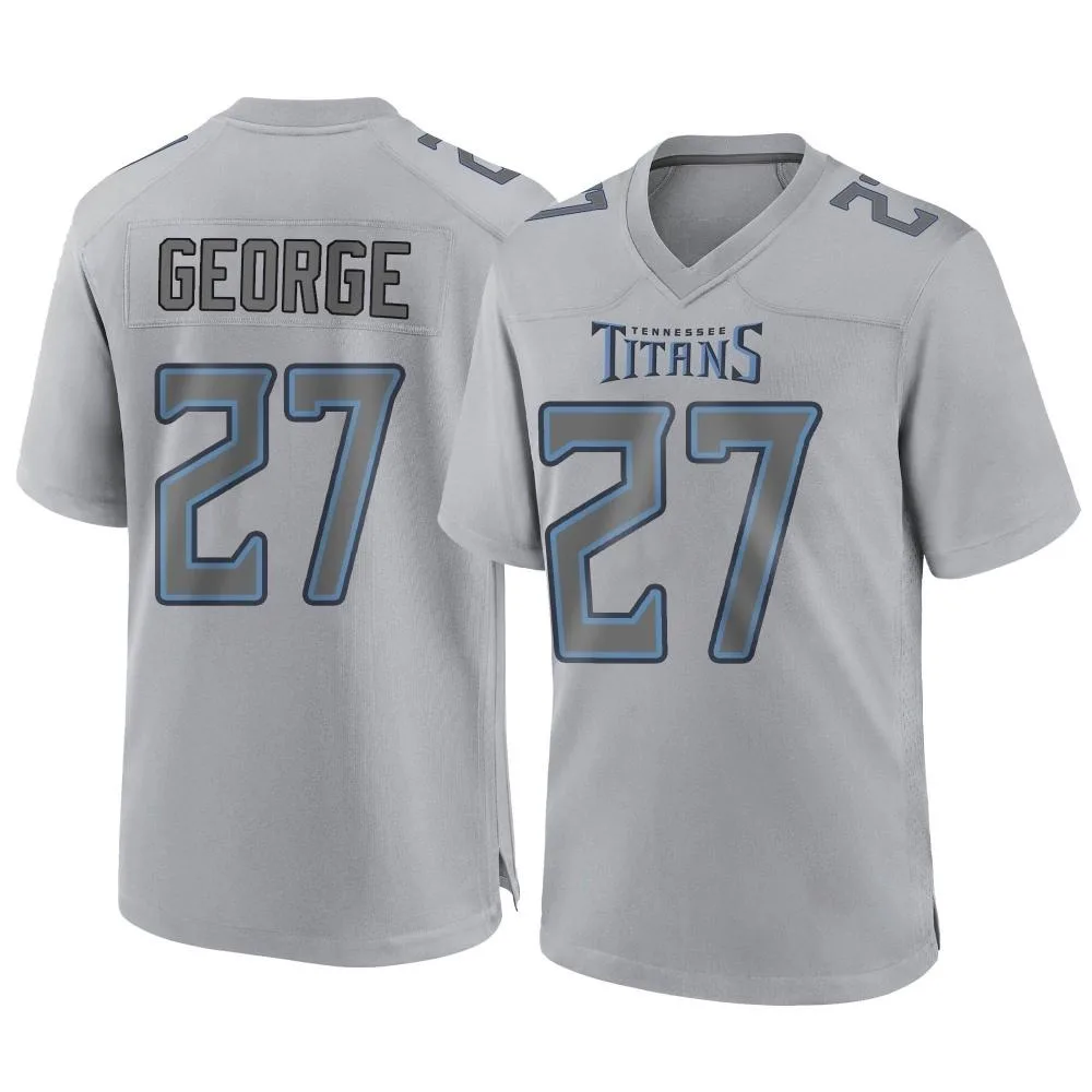 Men's Tennessee Titans Eddie George Nike Atmosphere Fashion Game Gray Jersey Men's Tennessee Titans Eddie George Nike Atmosphere Fashion Game Gray Jersey