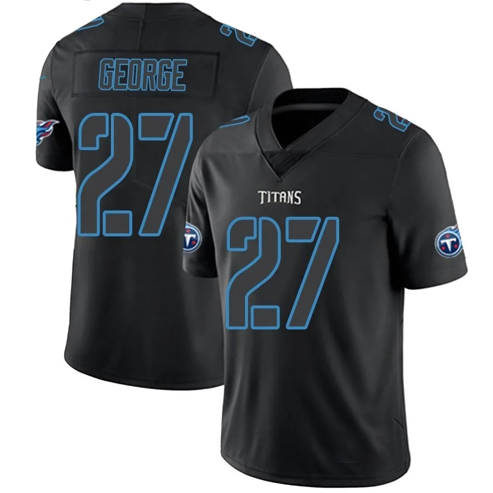Men's Tennessee Titans Eddie George Nike Limited Black Impact Jersey Men's Tennessee Titans Eddie George Nike Limited Black Impact Jersey