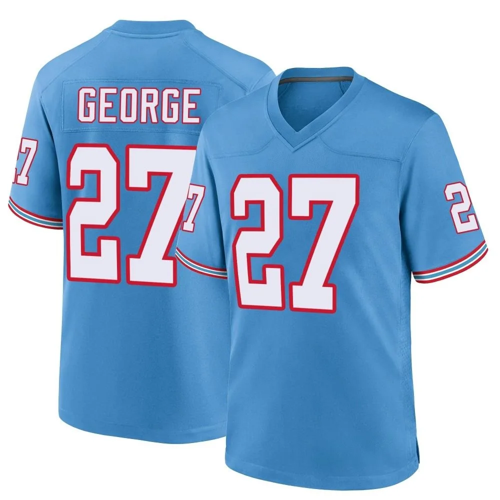 Men's Tennessee Titans Eddie George Nike Oilers Throwback Alternate Game Light Blue Jersey Men's Tennessee Titans Eddie George Nike Oilers Throwback Alternate Game Light Blue Jersey