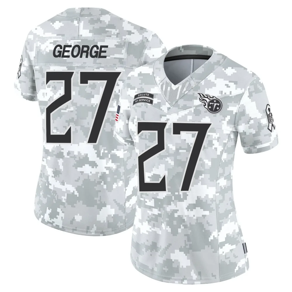 Women's Tennessee Titans Eddie George Nike 2024 Salute to Service Limited Arctic Camo Jersey Women's Tennessee Titans Eddie George Nike 2024 Salute to Service Limited Arctic Camo Jersey