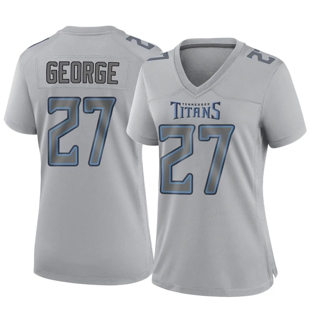 Women's Tennessee Titans Eddie George Nike Atmosphere Fashion Game Gray Jersey Women's Tennessee Titans Eddie George Nike Atmosphere Fashion Game Gray Jersey