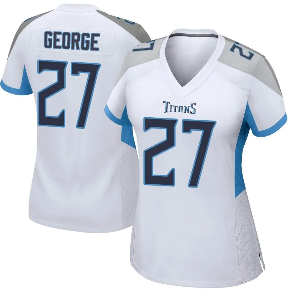 Women's Tennessee Titans Eddie George Nike Game White Jersey Women's Tennessee Titans Eddie George Nike Game White Jersey