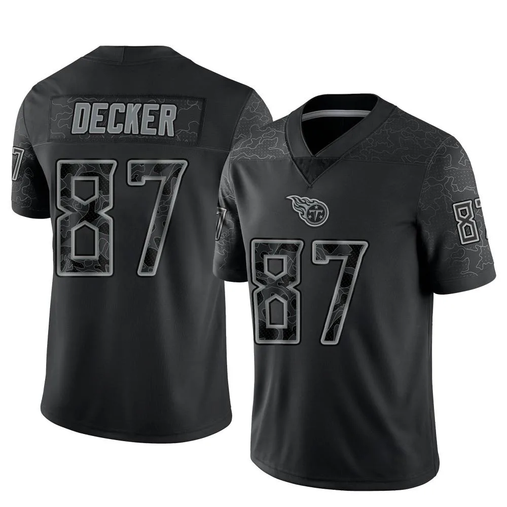 Men's Tennessee Titans Eric Decker Nike Reflective Limited Black Jersey Men's Tennessee Titans Eric Decker Nike Reflective Limited Black Jersey
