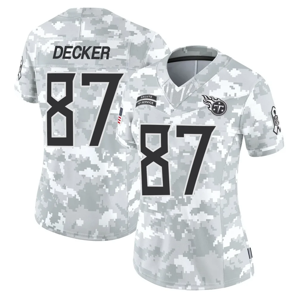 Women's Tennessee Titans Eric Decker Nike 2024 Salute to Service Limited Arctic Camo Jersey Women's Tennessee Titans Eric Decker Nike 2024 Salute to Service Limited Arctic Camo Jersey