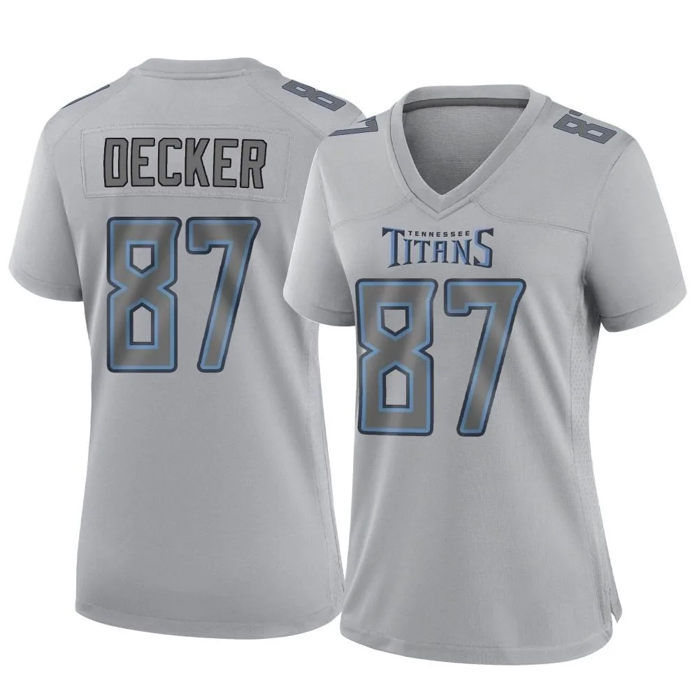 Women's Tennessee Titans Eric Decker Nike Atmosphere Fashion Game Gray Jersey Women's Tennessee Titans Eric Decker Nike Atmosphere Fashion Game Gray Jersey