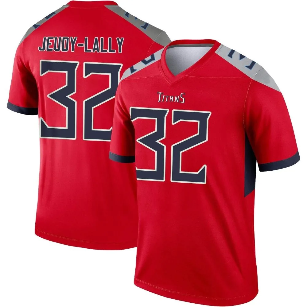 Men's Tennessee Titans Gabe Jeudy-Lally Nike Inverted Legend Red Jersey Men's Tennessee Titans Gabe Jeudy-Lally Nike Inverted Legend Red Jersey