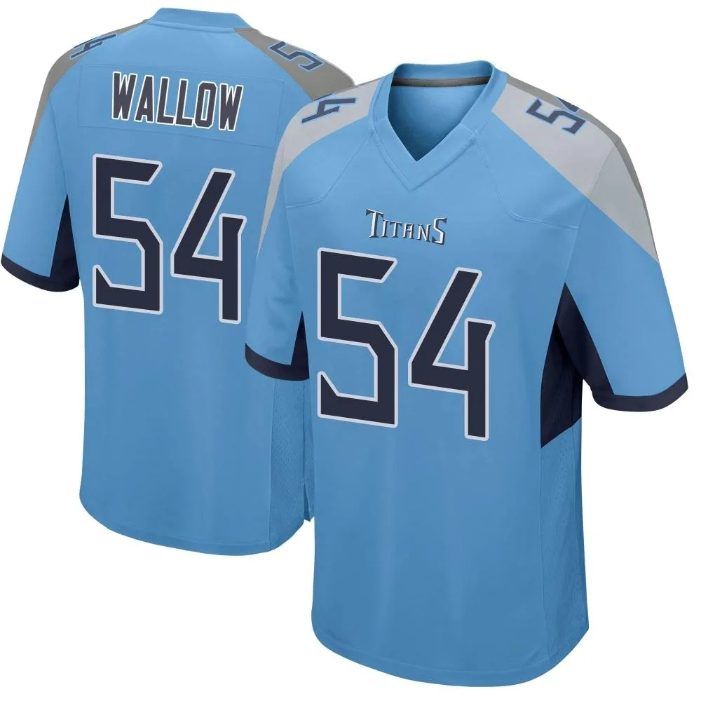 Men's Tennessee Titans Garret Wallow Nike Game Light Blue Jersey Men's Tennessee Titans Garret Wallow Nike Game Light Blue Jersey