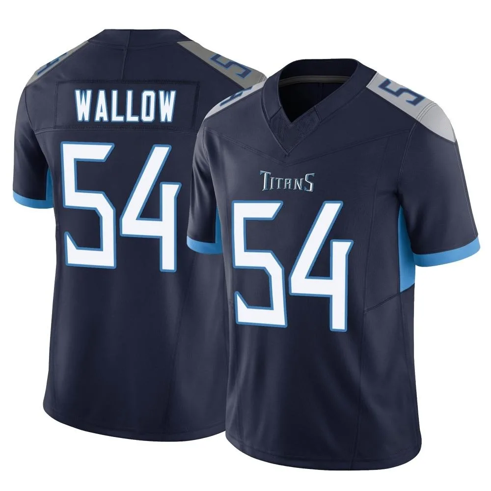 Men's Tennessee Titans Garret Wallow Nike Vapor F.U.S.E. Limited Navy Jersey Men's Tennessee Titans Garret Wallow Nike Vapor F.U.S.E. Limited Navy Jersey