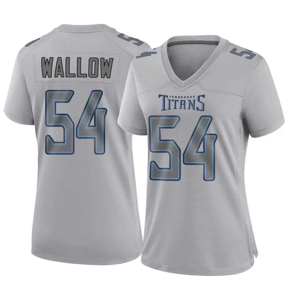 Women's Tennessee Titans Garret Wallow Nike Atmosphere Fashion Game Gray Jersey Women's Tennessee Titans Garret Wallow Nike Atmosphere Fashion Game Gray Jersey