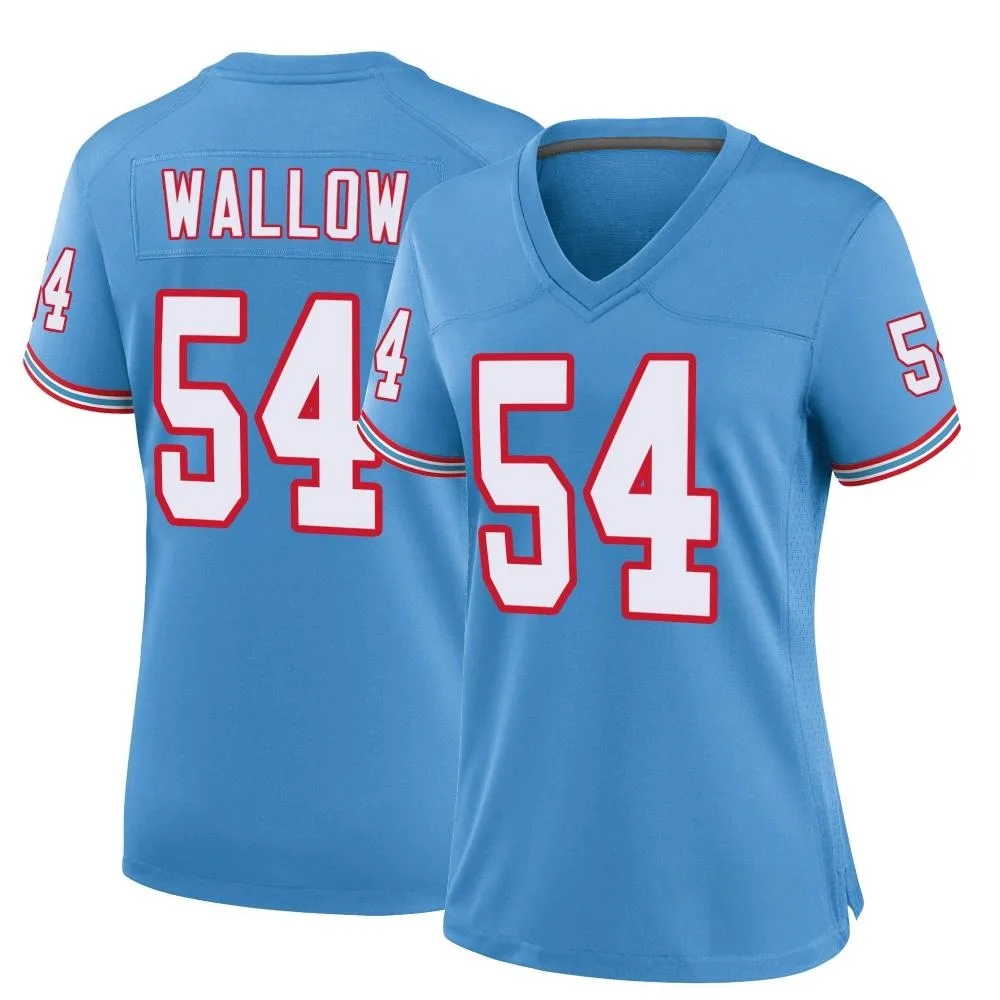 Women's Tennessee Titans Garret Wallow Nike Oilers Throwback Alternate Game Light Blue Jersey Women's Tennessee Titans Garret Wallow Nike Oilers Throwback Alternate Game Light Blue Jersey