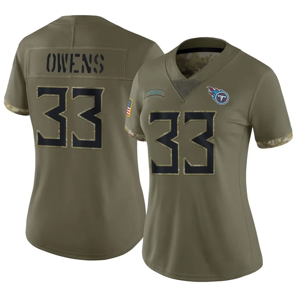 Women's Tennessee Titans Gervarrius Owens Nike 2022 Salute To Service Limited Olive Jersey Women's Tennessee Titans Gervarrius Owens Nike 2022 Salute To Service Limited Olive Jersey