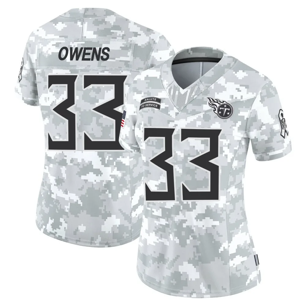 Women's Tennessee Titans Gervarrius Owens Nike 2024 Salute to Service Limited Arctic Camo Jersey Women's Tennessee Titans Gervarrius Owens Nike 2024 Salute to Service Limited Arctic Camo Jersey