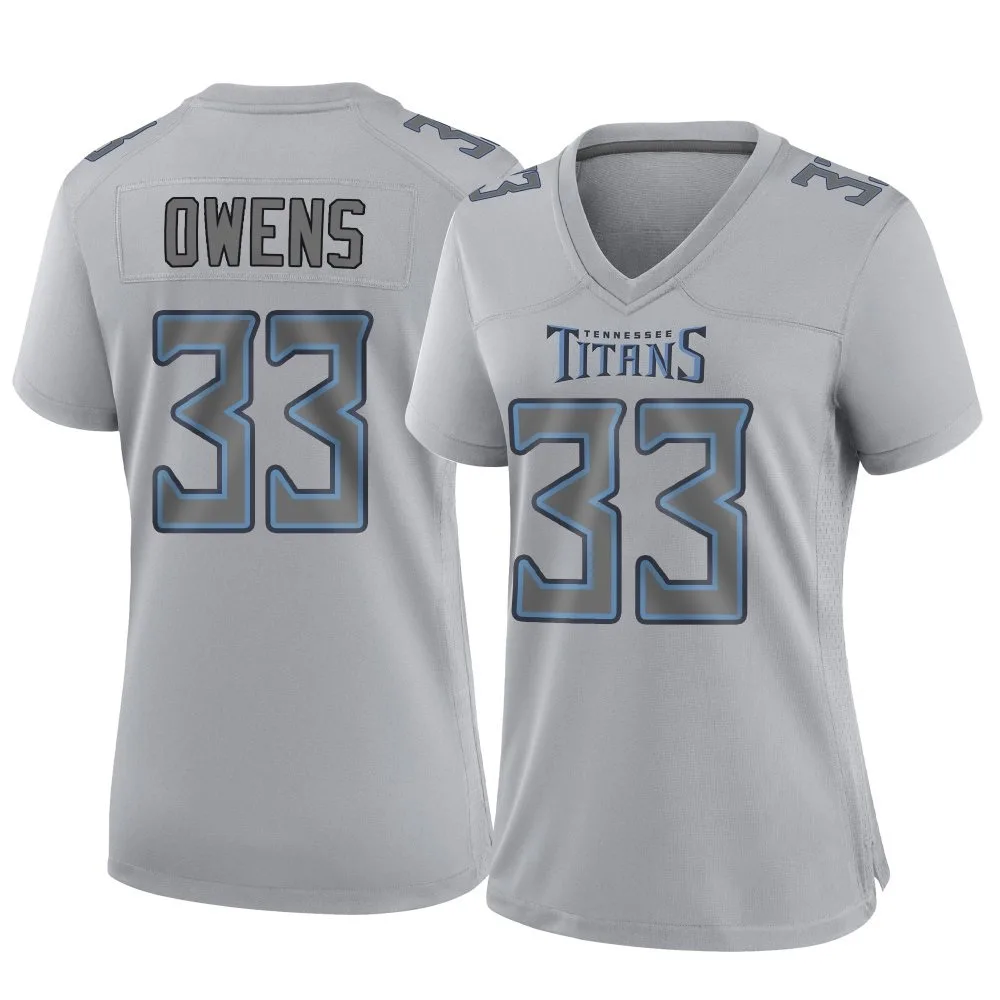 Women's Tennessee Titans Gervarrius Owens Nike Atmosphere Fashion Game Gray Jersey Women's Tennessee Titans Gervarrius Owens Nike Atmosphere Fashion Game Gray Jersey