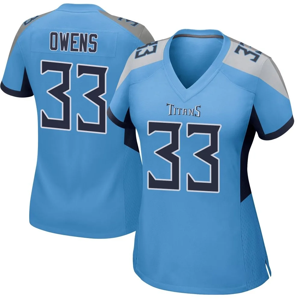 Women's Tennessee Titans Gervarrius Owens Nike Game Light Blue Jersey Women's Tennessee Titans Gervarrius Owens Nike Game Light Blue Jersey