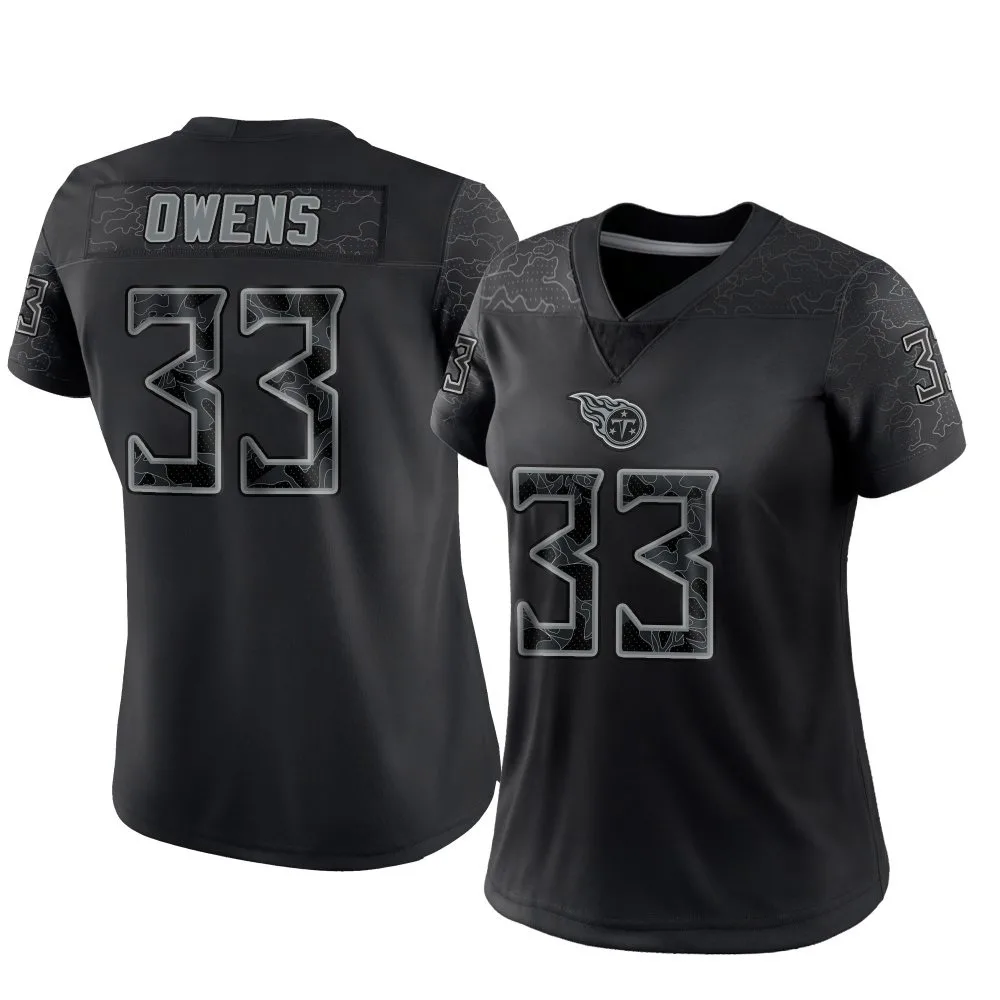 Women's Tennessee Titans Gervarrius Owens Nike Reflective Limited Black Jersey Women's Tennessee Titans Gervarrius Owens Nike Reflective Limited Black Jersey