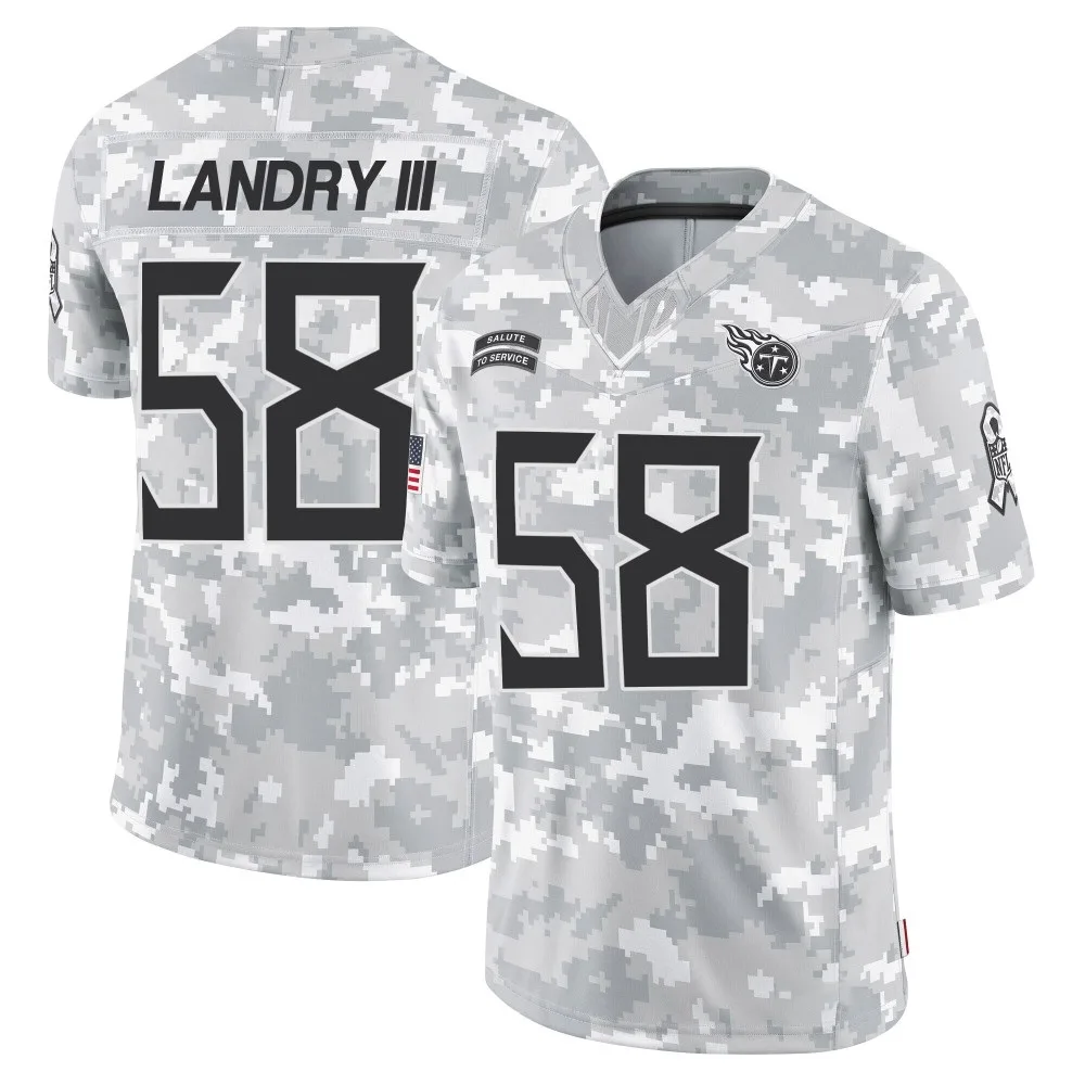 Men's Tennessee Titans Harold Landry Iii Nike 2024 Salute to Service Limited Arctic Camo Jersey Men's Tennessee Titans Harold Landry Iii Nike 2024 Salute to Service Limited Arctic Camo Jersey