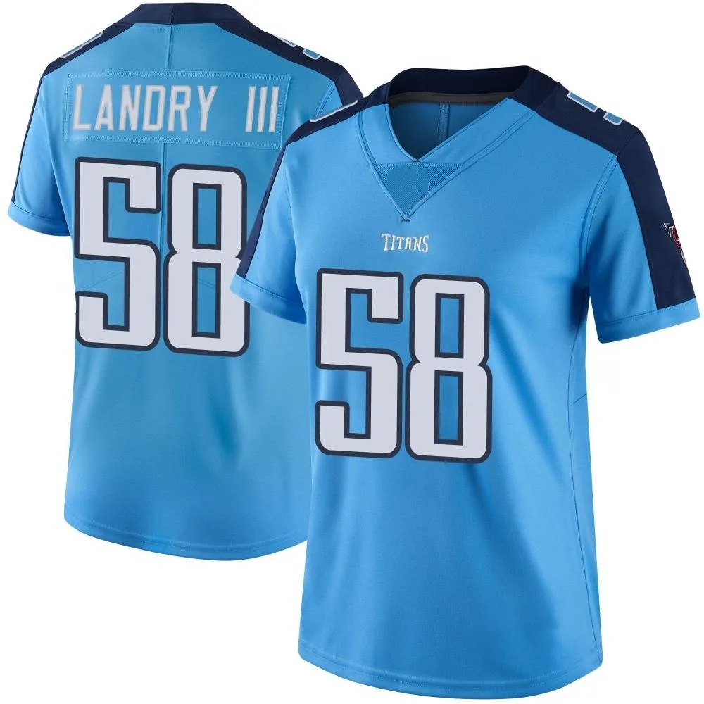 Women's Tennessee Titans Harold Landry Iii Nike Color Rush Limited Light Blue Jersey Women's Tennessee Titans Harold Landry Iii Nike Color Rush Limited Light Blue Jersey